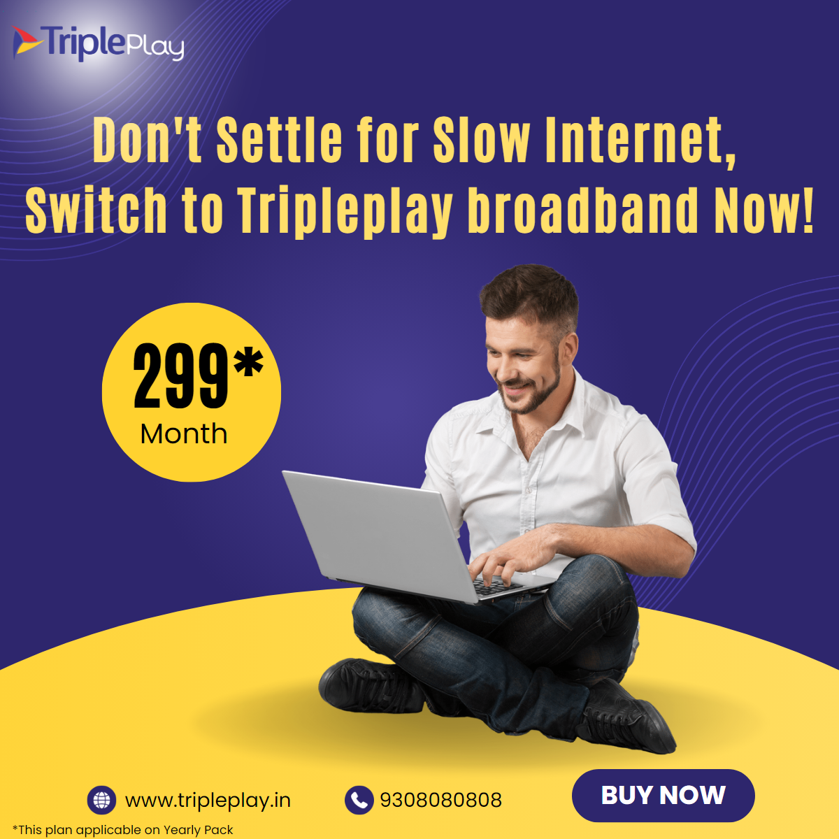Broadband Near Me Gurgaon – High-Speed Internet | TriplePlay